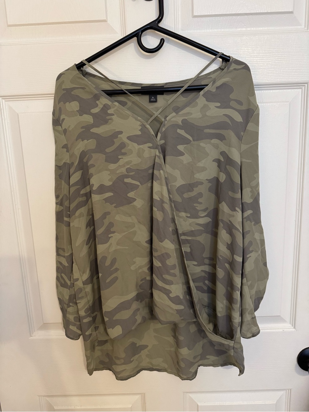 BOLD elements Olive & Khaki Camo V-Neck Tunic